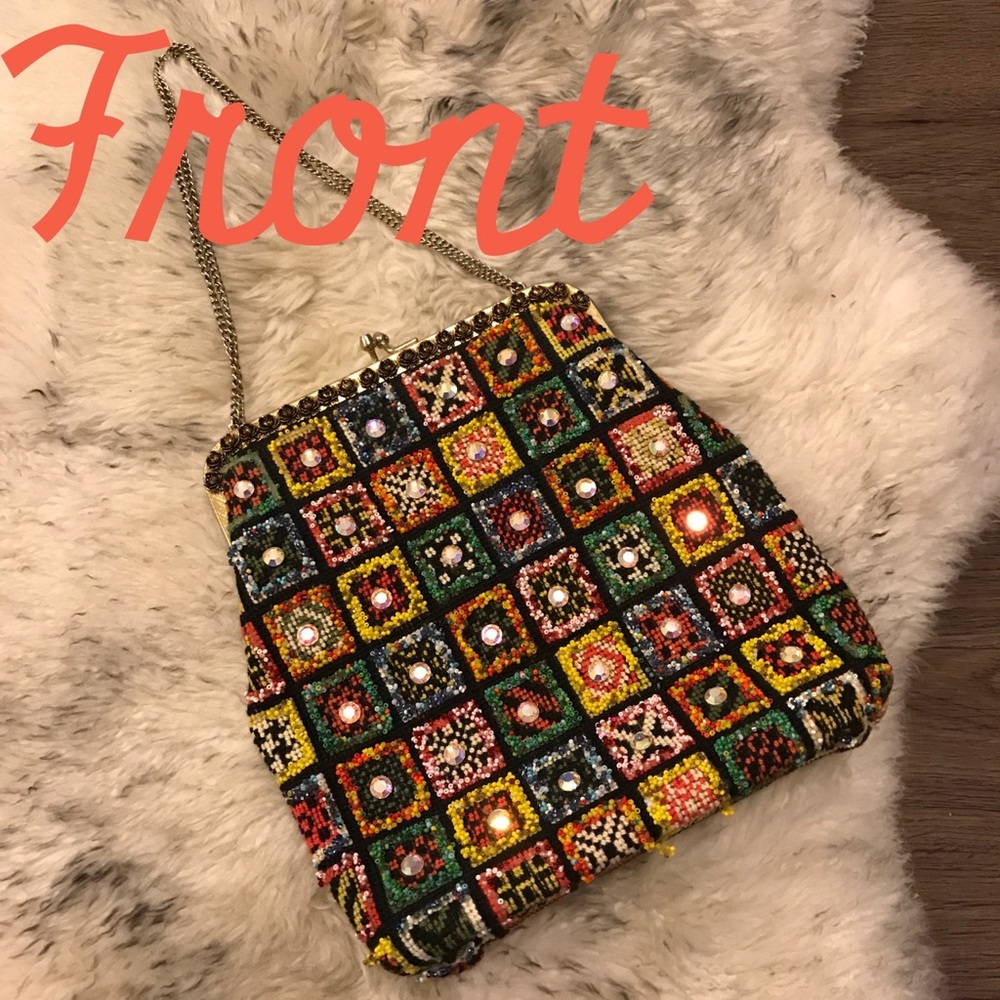 ⚡️FLASH SALE⚡️2 Sided- Colorful VINTAGE Multi-Color Bag W/ Unique Detailing